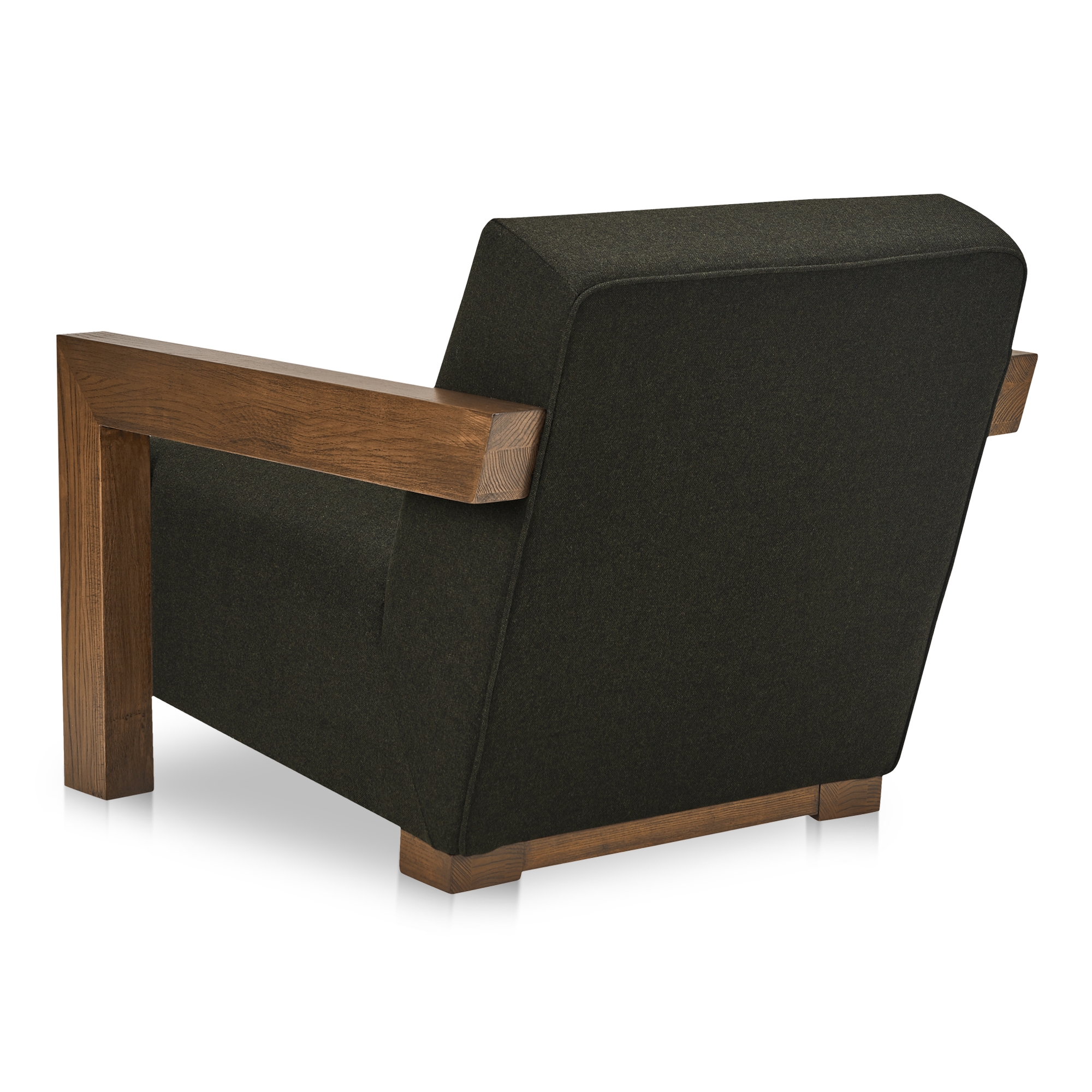 Garnet Lounge Chair Olive Wool Blend - Image 1