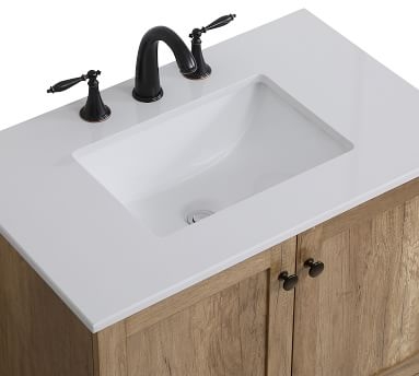 Natural Oak Alderson Single Sink Vanity, 30" - Image 1