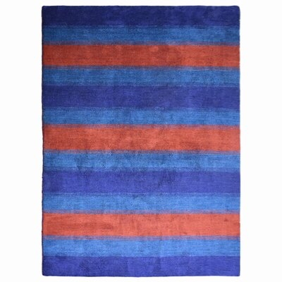 One-of-a-Kind Jalanda Hand-Knotted Rectangle 6'7" X 9'10" Area Rug in Blue Dark Blue - Image 0