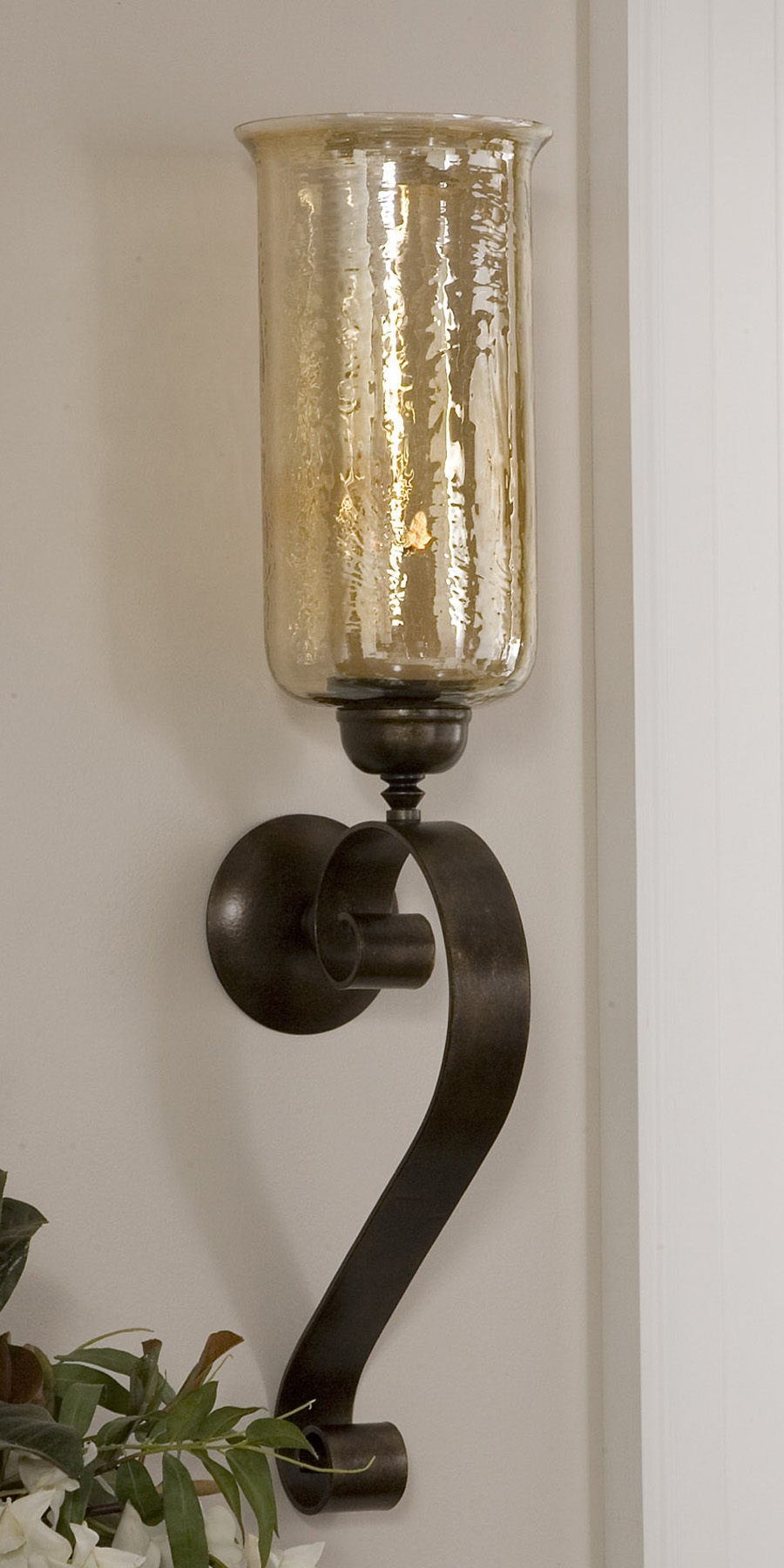 Joselyn Bronze Candle Wall Sconce - Image 3