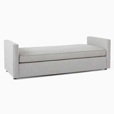 Harris Daybed, Poly, Performance Velvet, Black, Concealed Supports - Image 1