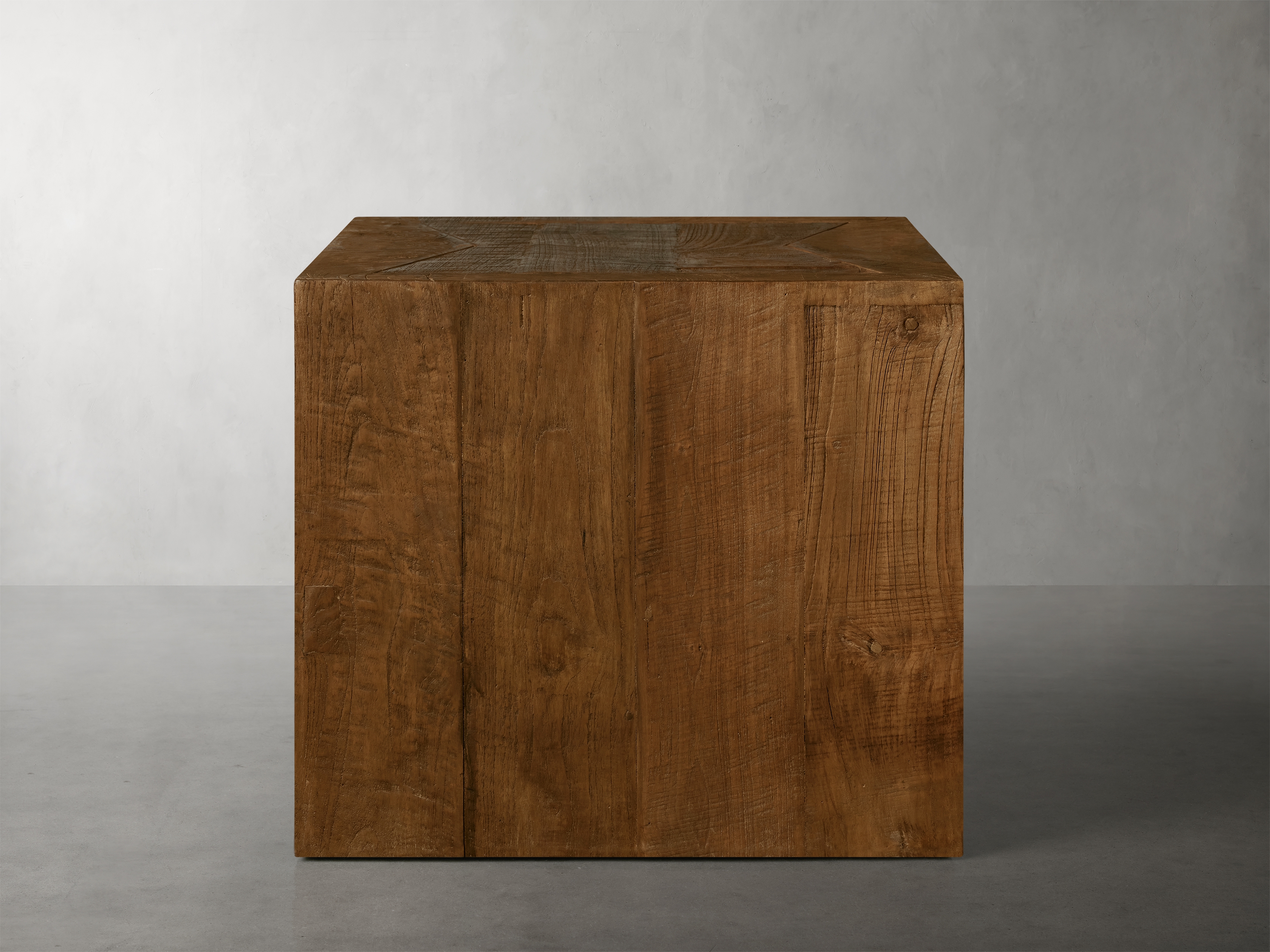 Ubud End Table in Wood Brown  Waxed Natural - Image 0