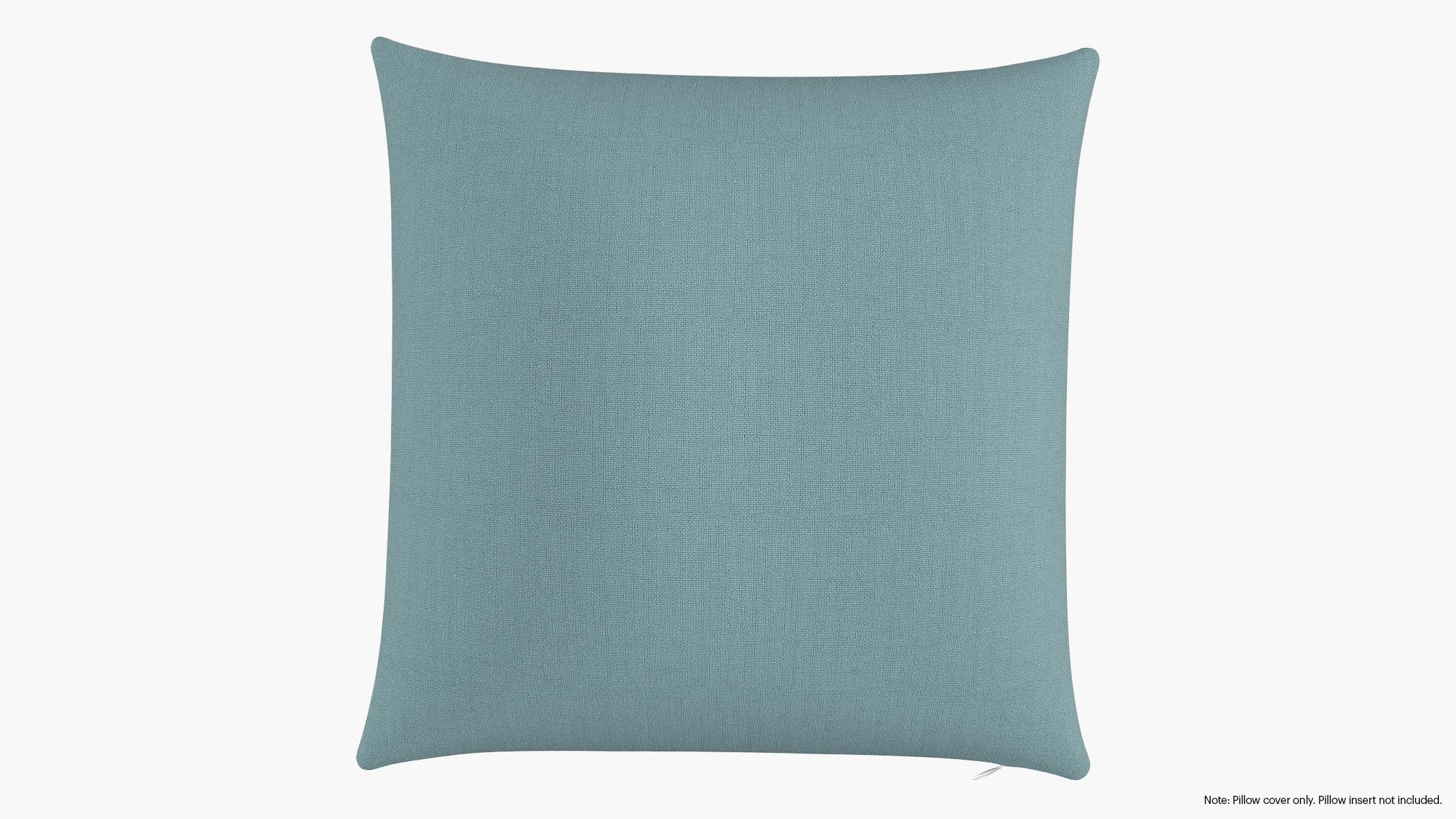 Throw Pillow Cover 22", Seaglass Everyday Linen, 22" x 22" - Image 0