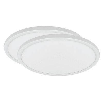 Feit Electric 0.5 In. H X 11 In. W X 11 In. L White LED Flat Panel Light Fixture - Image 0