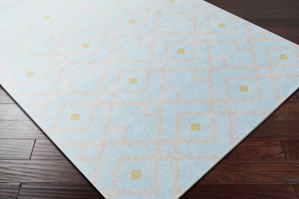 Horizon Blue Indoor 9'2" x 12'6" Machine Woven Rug - Image 0