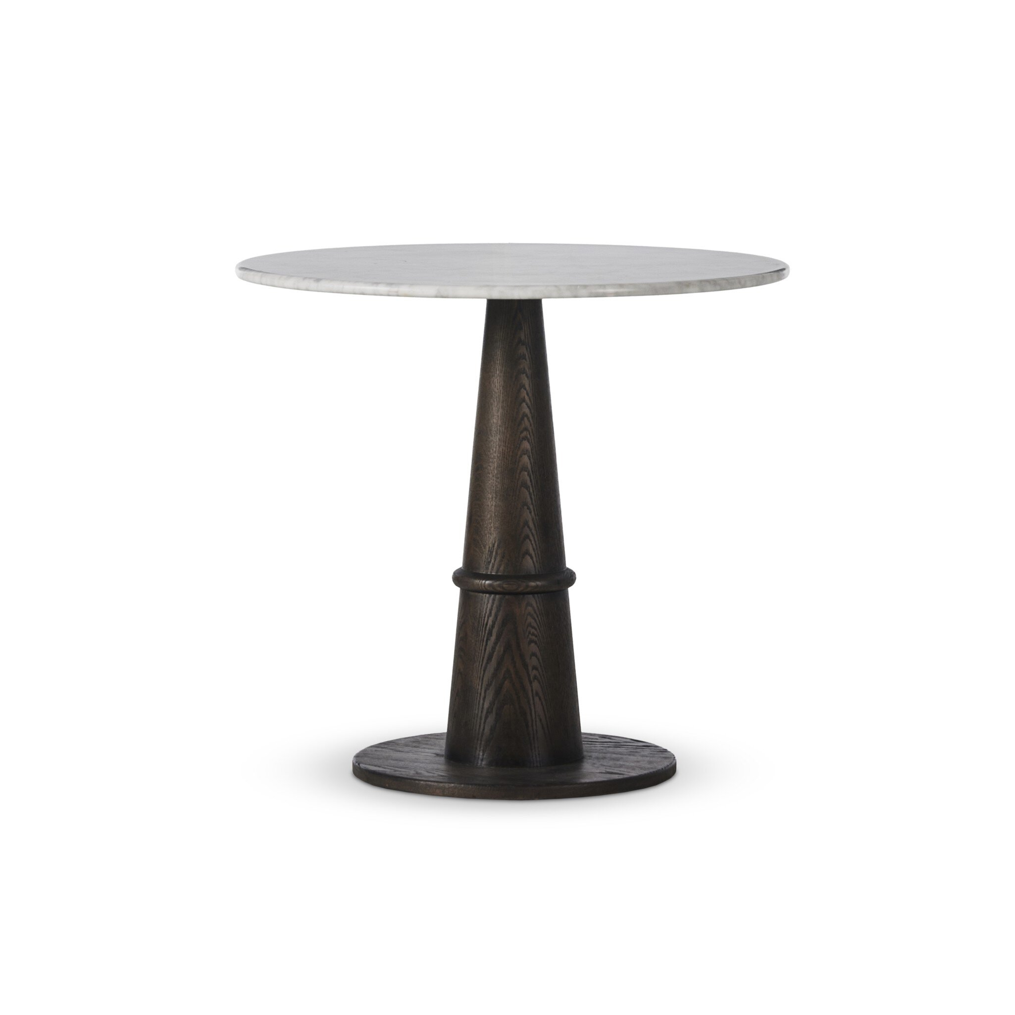 Goetz Bistro Table - Honed White Marble - Image 2