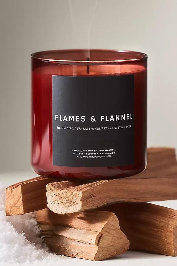 Woody Flames & Flannel Boxed Glass Candle - Image 0