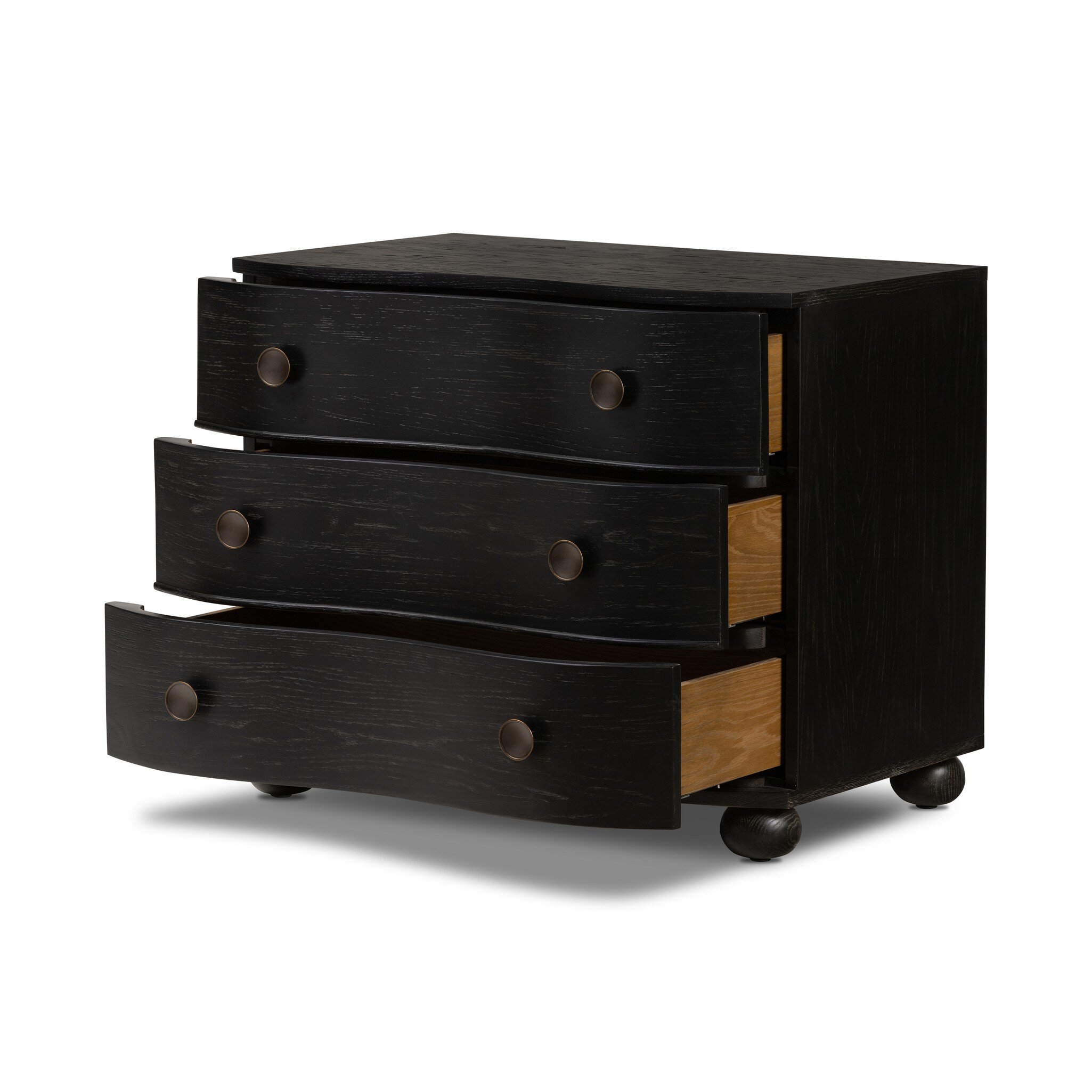 Tiago Nightstand - Distressed Black Oak - Image 3
