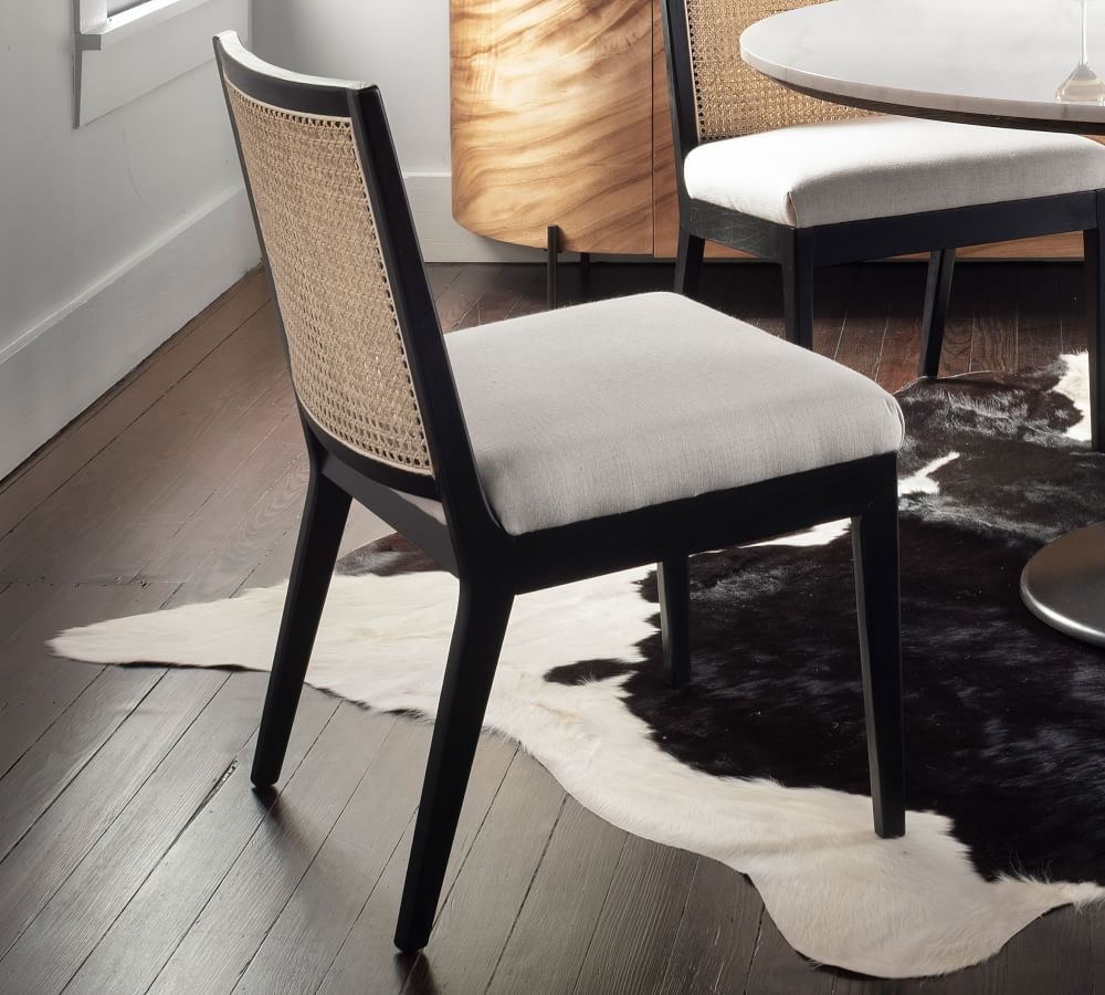 Lisbon Cane Dining Chair, Brushed Ebony - Image 5