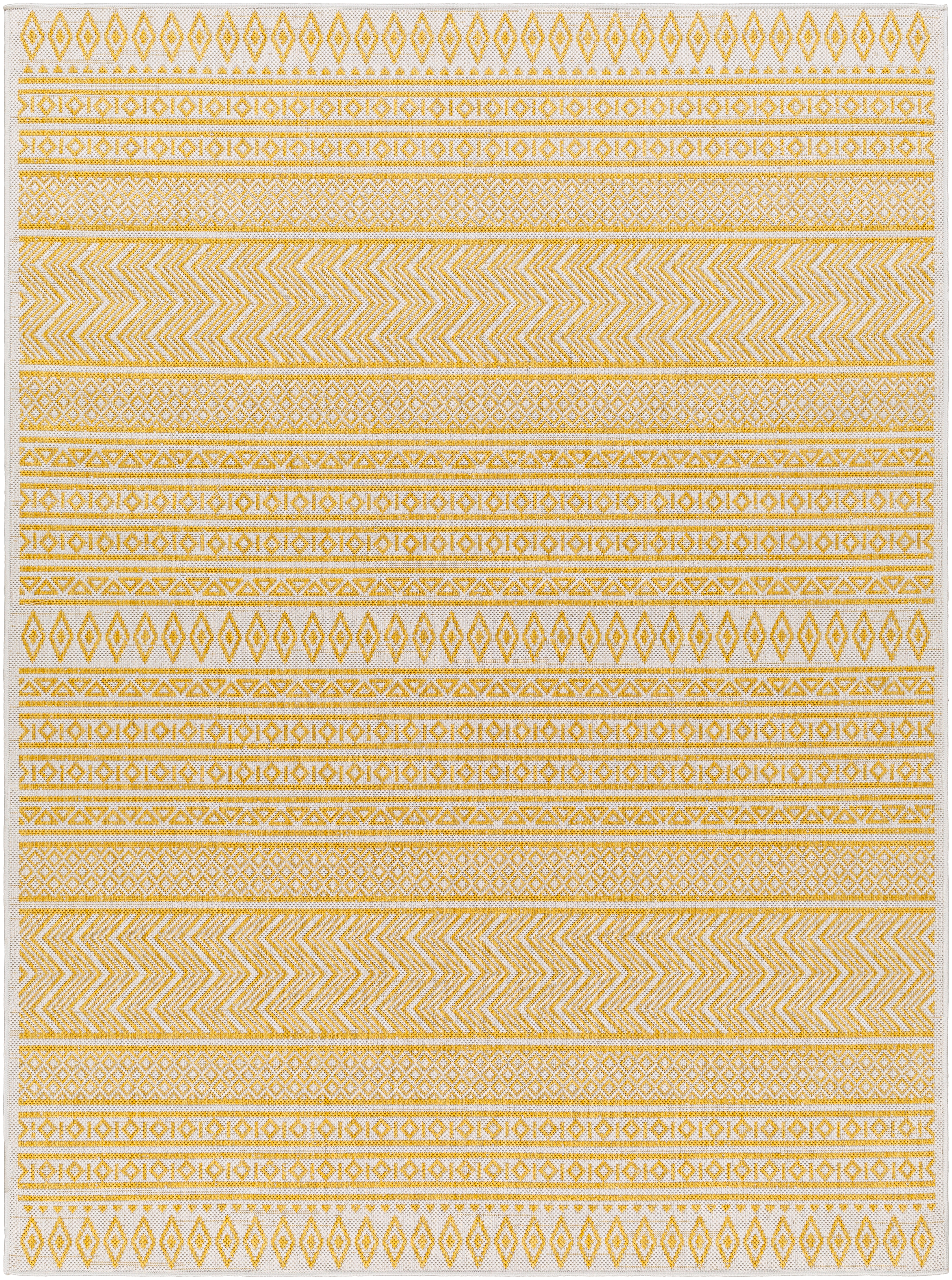 Eagean Beige Outdoor 8'10" x 12' Machine Woven Rug - Image 0