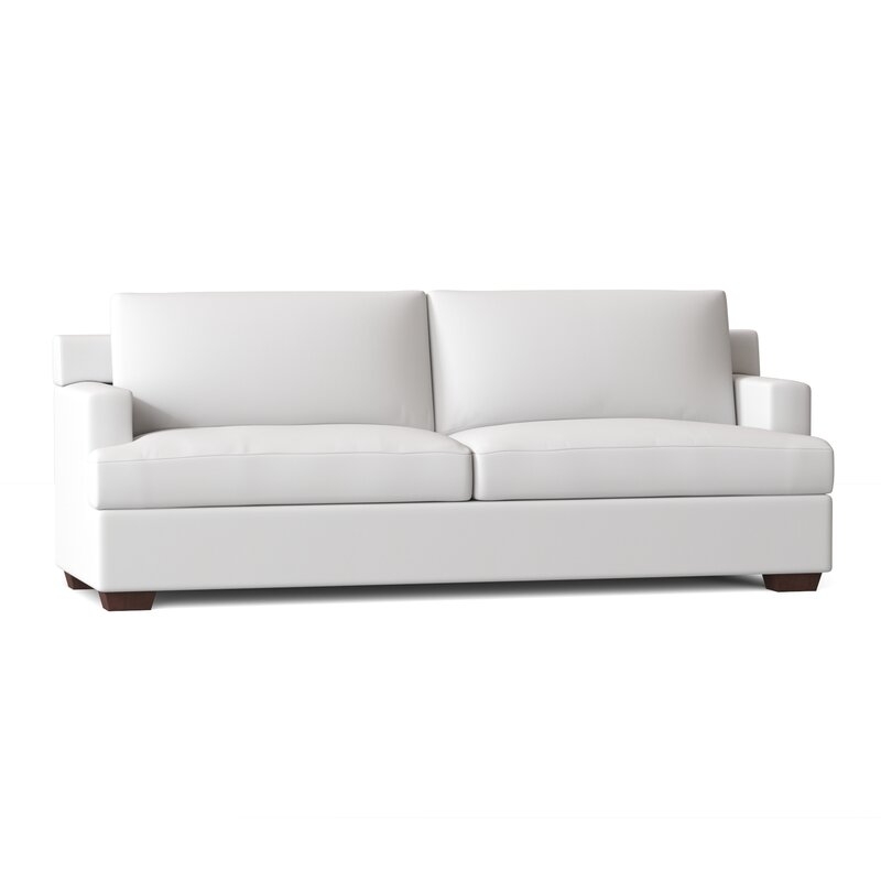 Ann 90'' Sofa, Spinnsol Optic White - Image 1
