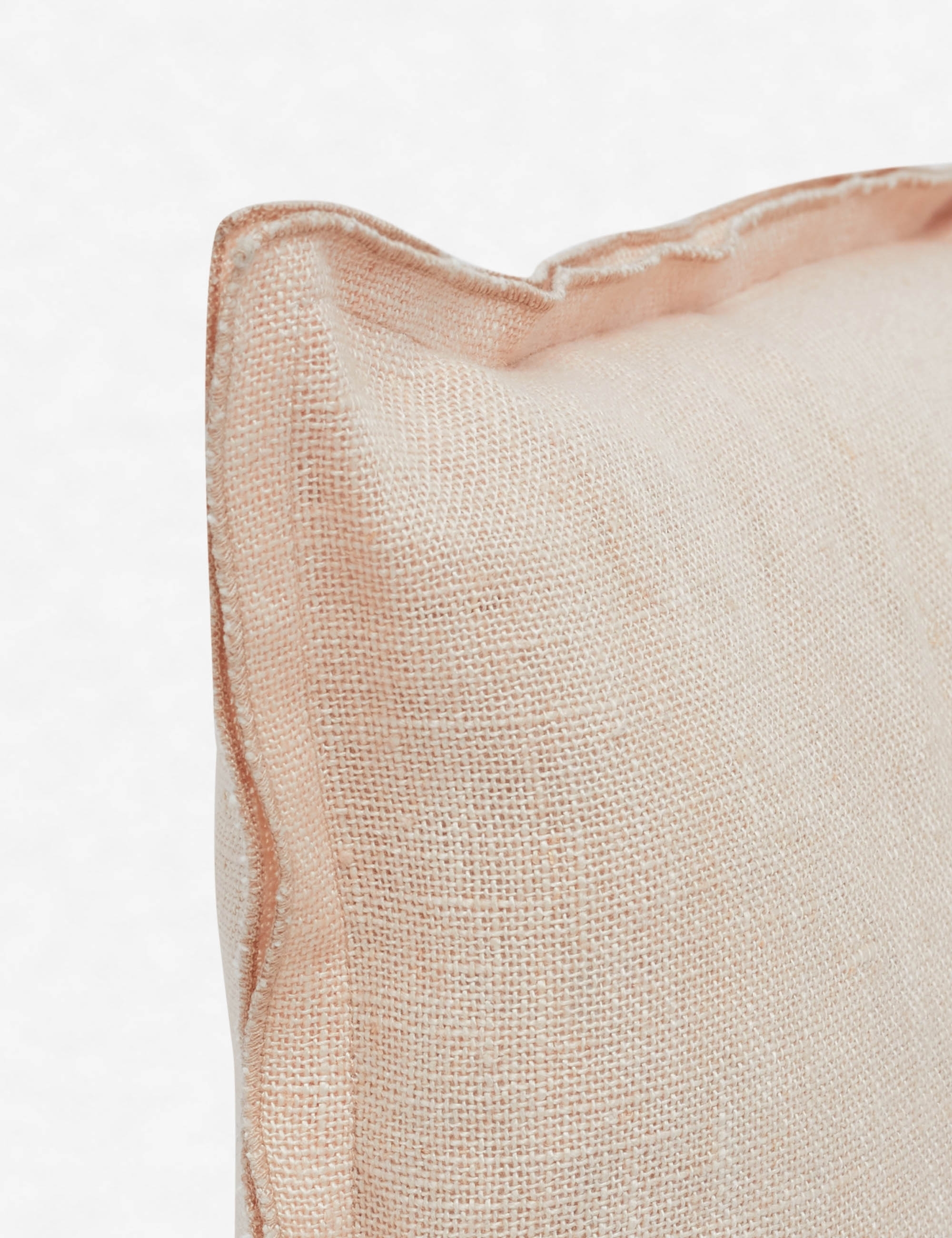 Arlo Linen Long Lumbar Pillow, Blush - Image 1