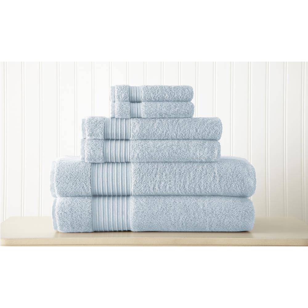 6-Piece Light blue 100% Turkish Cotton Towel Set - Image 0