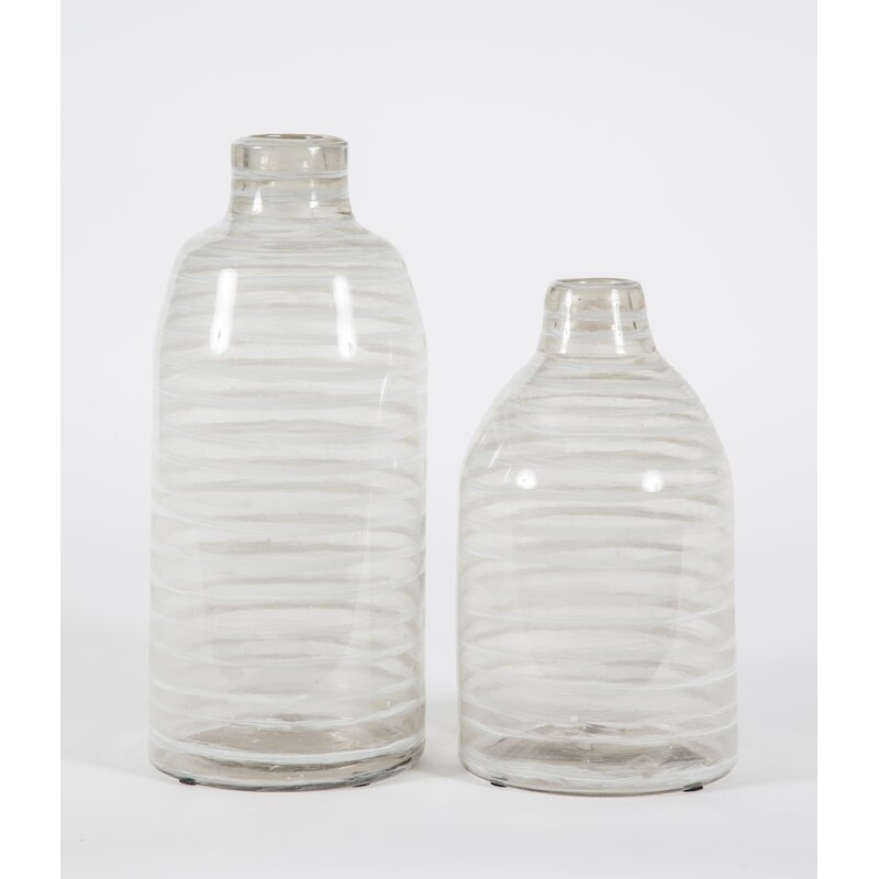 Prima Design Source Glacier Valley Glass Vase - Image 0