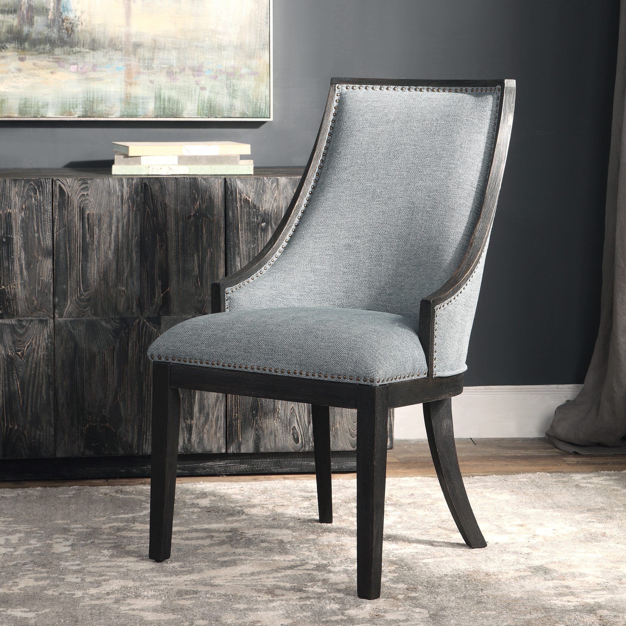 Janis Ebony Accent Chair - Image 2