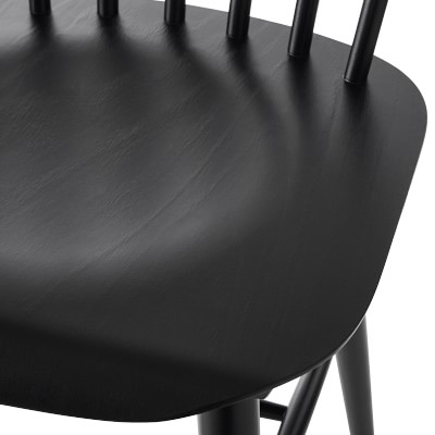 Ton Ironica Dining Side Chair, Black - Image 5
