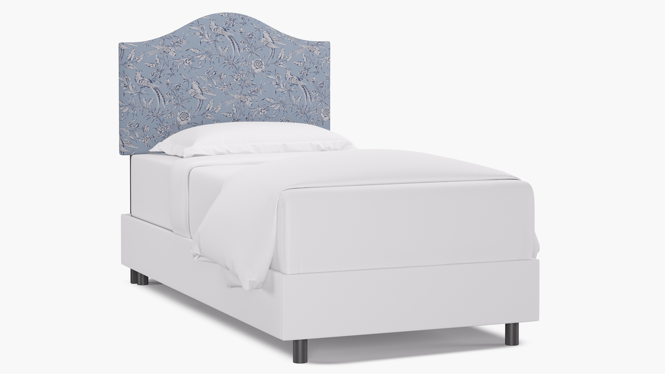 Camelback Headboard, Blue Aviary, Twin - Image 0
