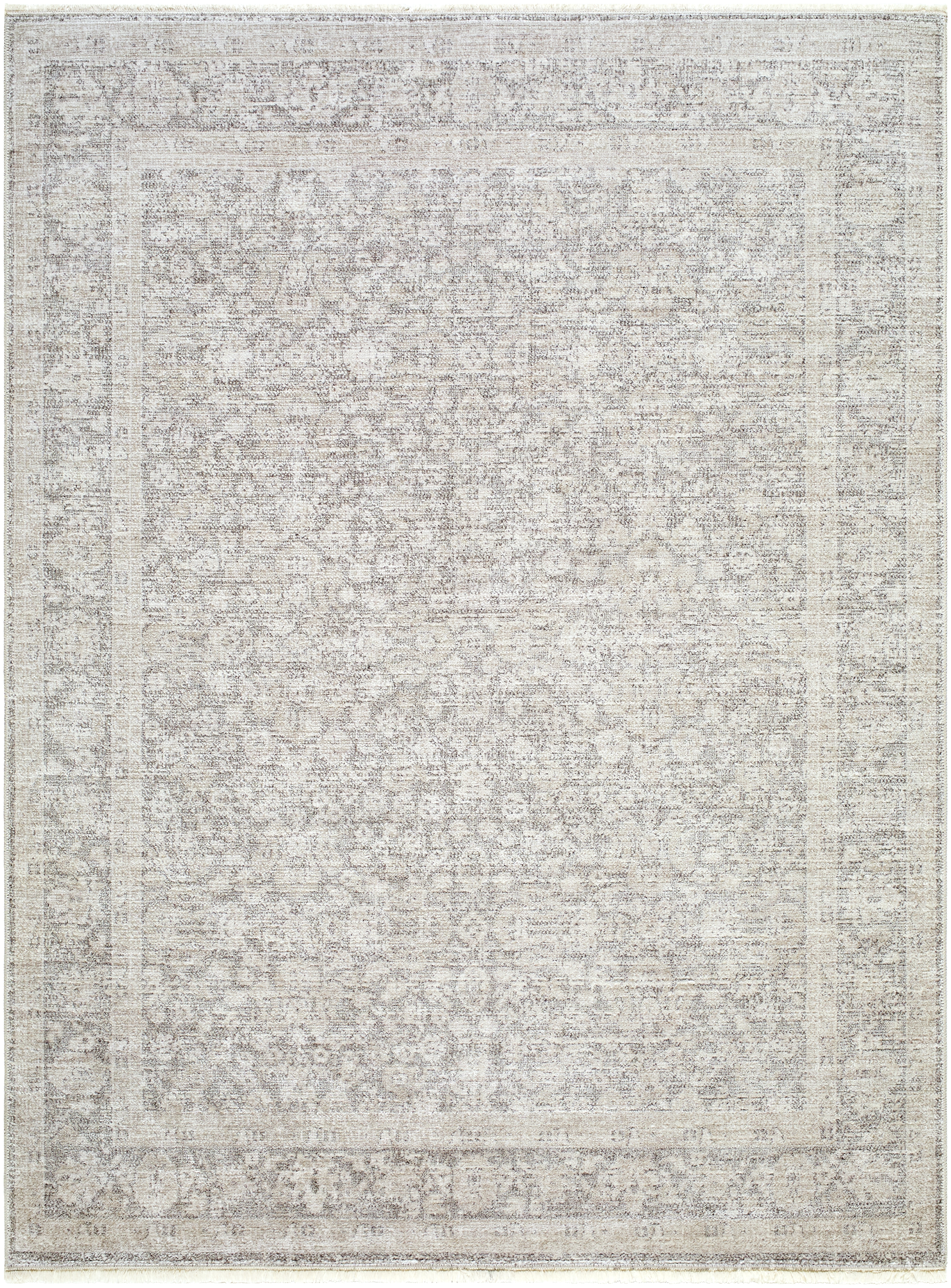 Maria Elena White Indoor 6'7" x 6'7" Machine Woven Rug - Image 0
