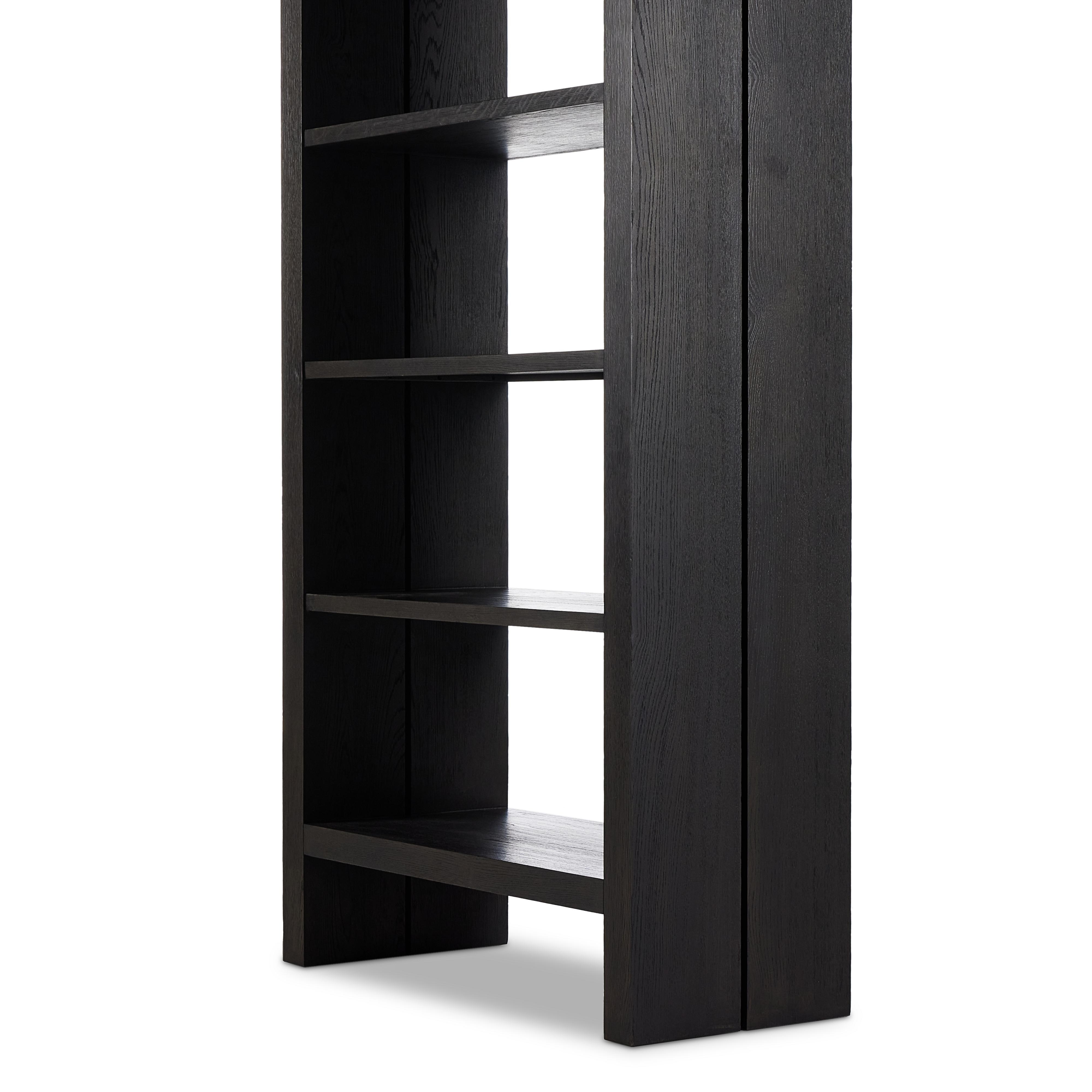 Warby Bookshelf-Worn Black Veneer - Image 6