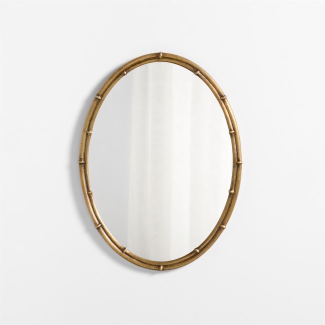 Ivy Cast Metal Bamboo-Style Mirror by Jake Arnold - Image 0