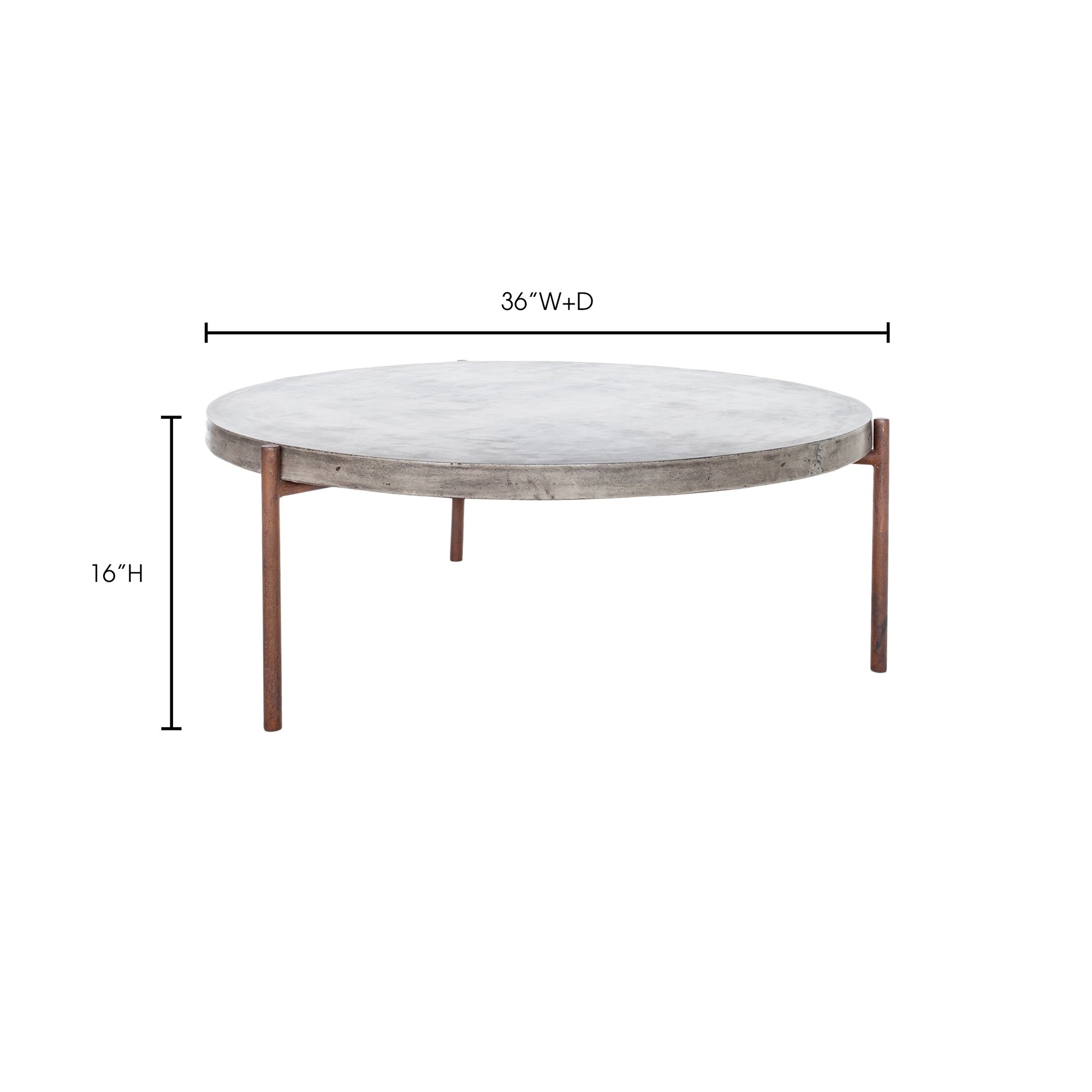 Mendez Outdoor Coffee Table Dark Grey - Image 3