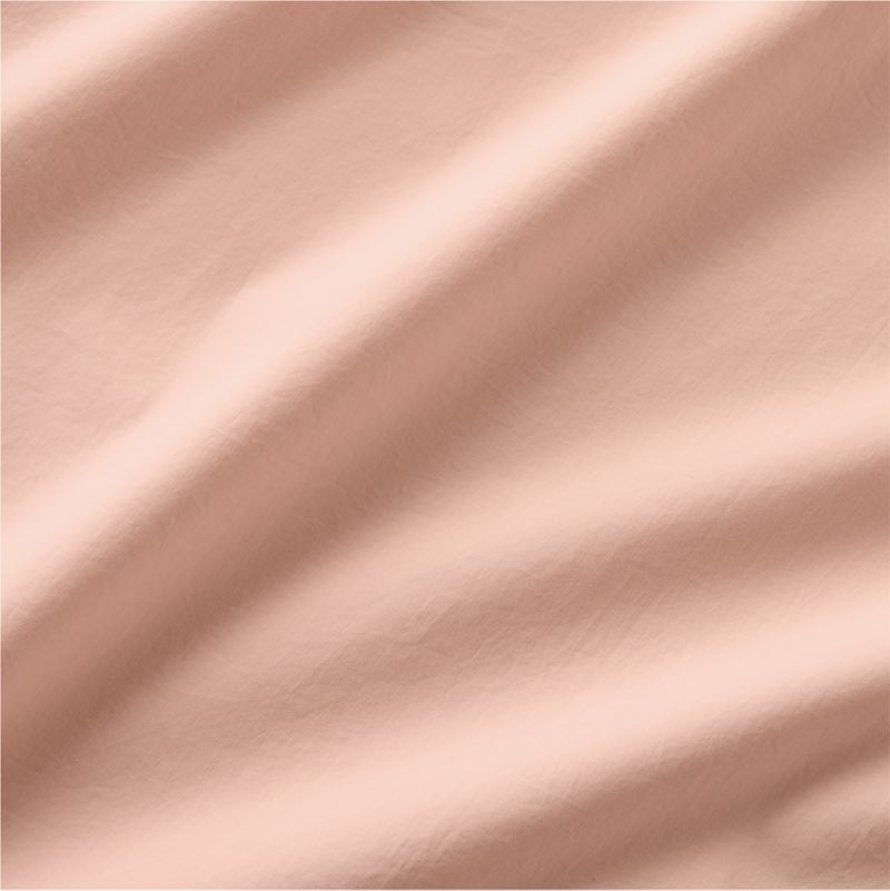 CozyCloud Washed Organic Cotton Elegant Pink Twin XL Sheet Set - Image 1
