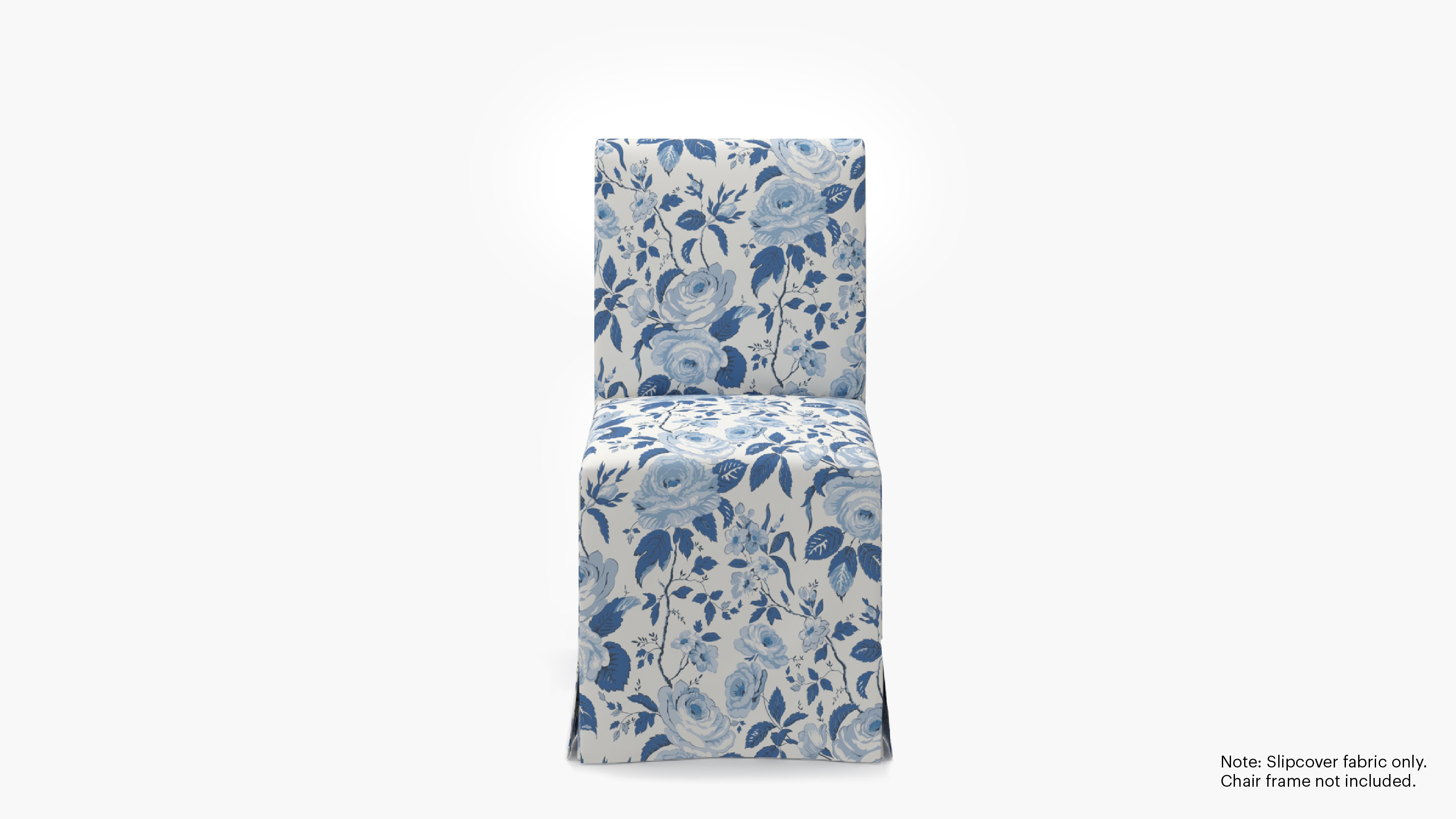Slipcovered Signature Dining Chair - Cover Only, Delft Chintz - Image 0