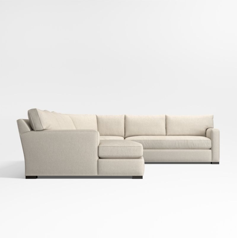 Axis 4-Piece L-Shaped Wedge Bench Sectional Sofa with Chaise Lounge - Image 2