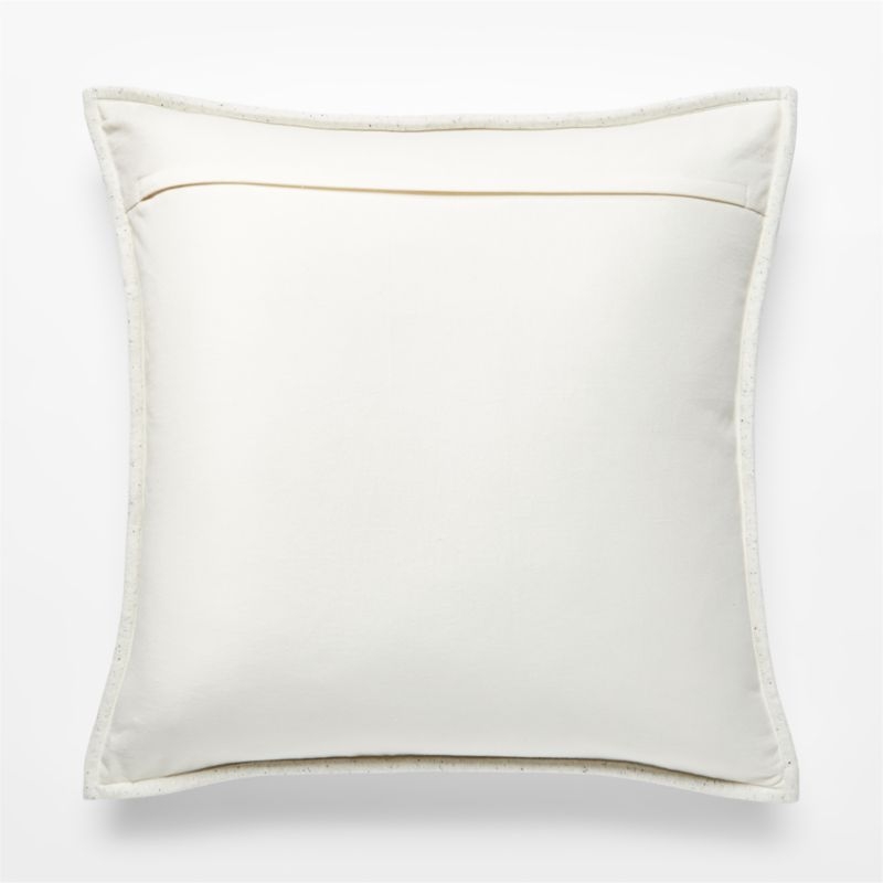 Sequence Jersey Ivory Pillow, Ivory, 20" x 20" - Image 4