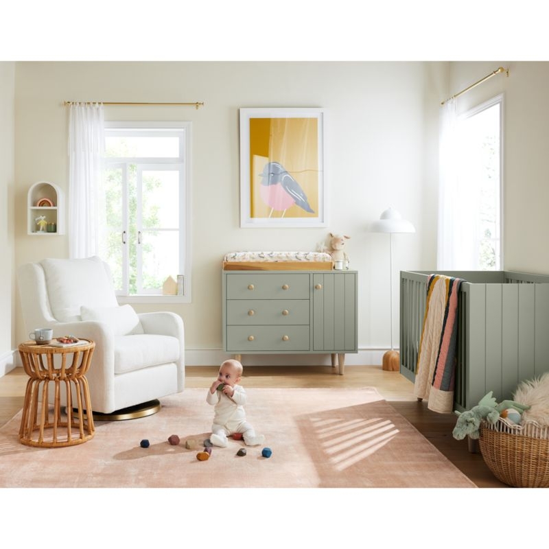 Finn Sage Green Wood Toddler Bed Rail - Image 3