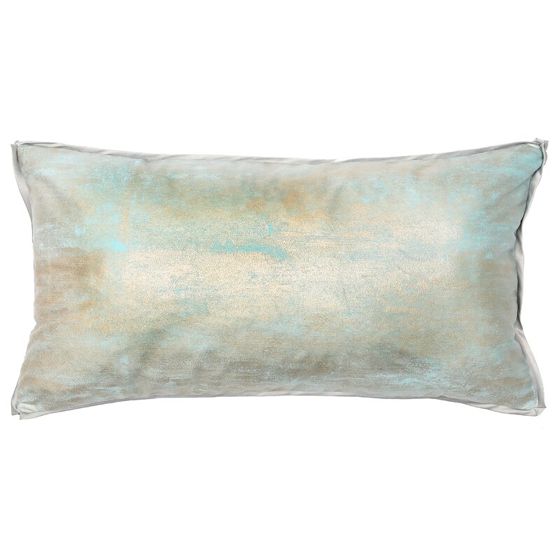 TOSS by Daniel Stuart Studio Opava Limoges Feather Abstract Lumbar Pillow - Image 0