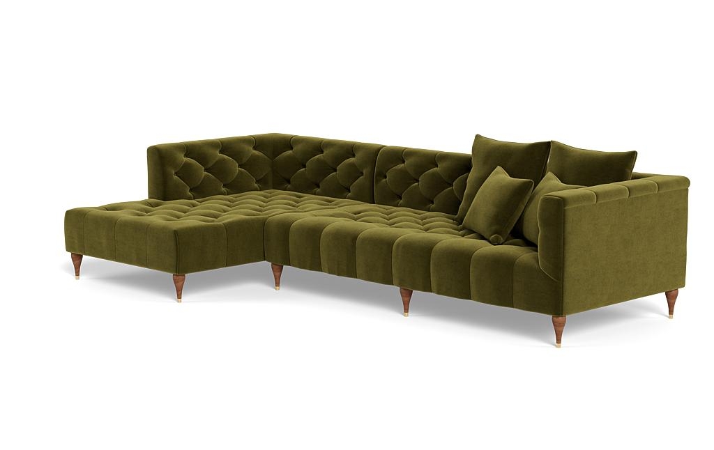 Ms. Chesterfield Sectional Sofa with Left Chaise by Apartment Therapy - Image 2
