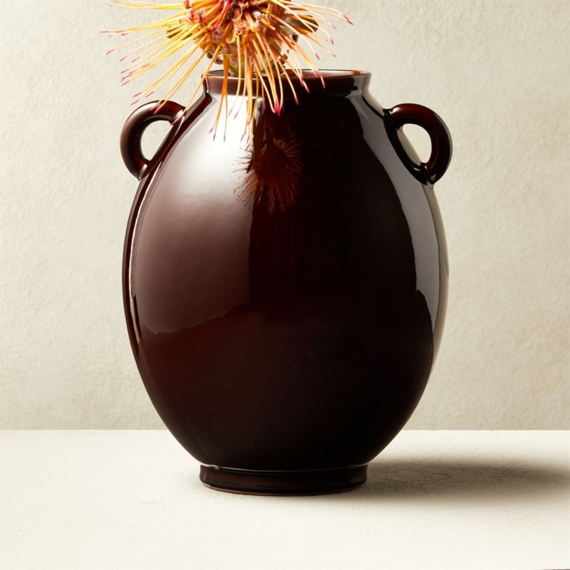 Amara Deep Red Vase - Image 1