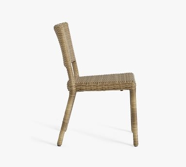 Torrey All-Weather Wicker Stackable Dining Chair, Natural - Image 2