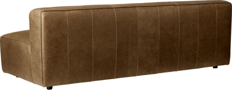 Lenyx Saddle Leather Armless Sofa - Image 4