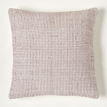 Textured Dimple Dot Pillow Cover, 20"x20", Light Mauve - Image 0
