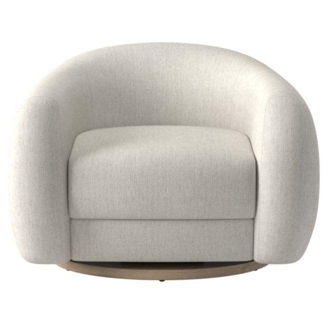 Laszlo Swivel Chair Nomad Snow - Image 0