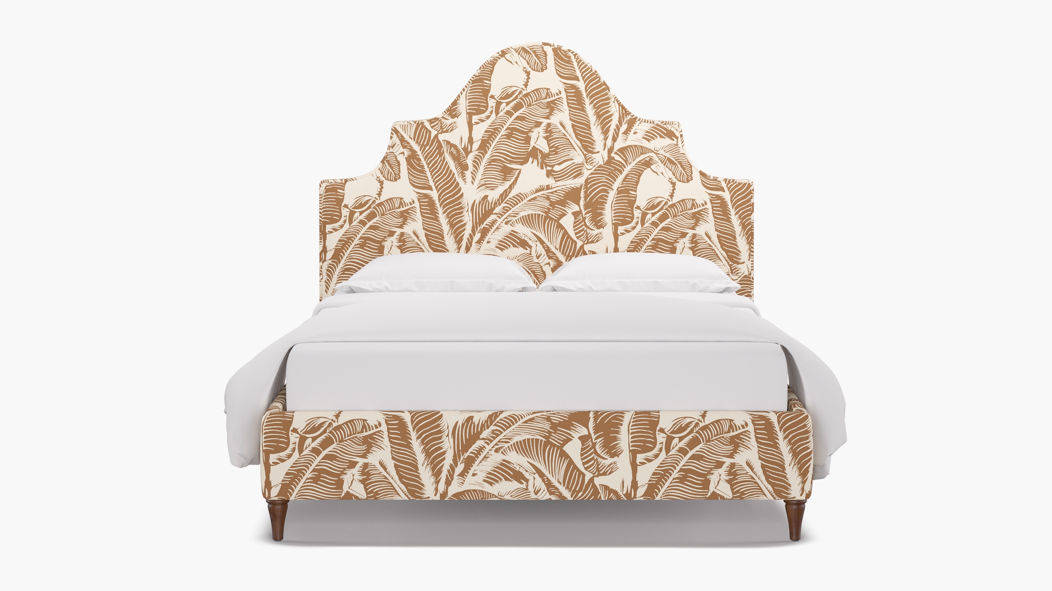 Statement Bed, Caramel Martinique® Encore, Walnut Decorative Tapered Leg, King - Image 0