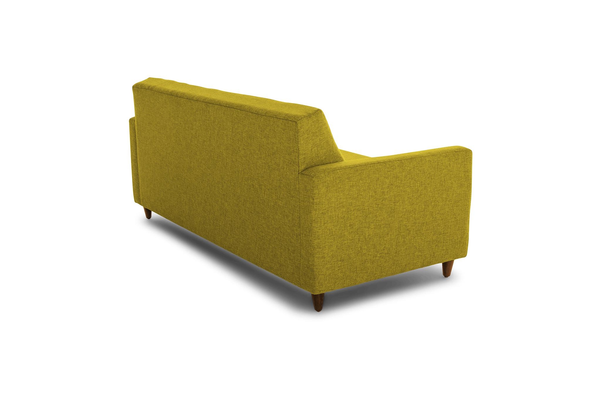 Yellow Korver Mid Century Modern Sleeper Sofa - Bloke Goldenrod - Mocha - Image 4