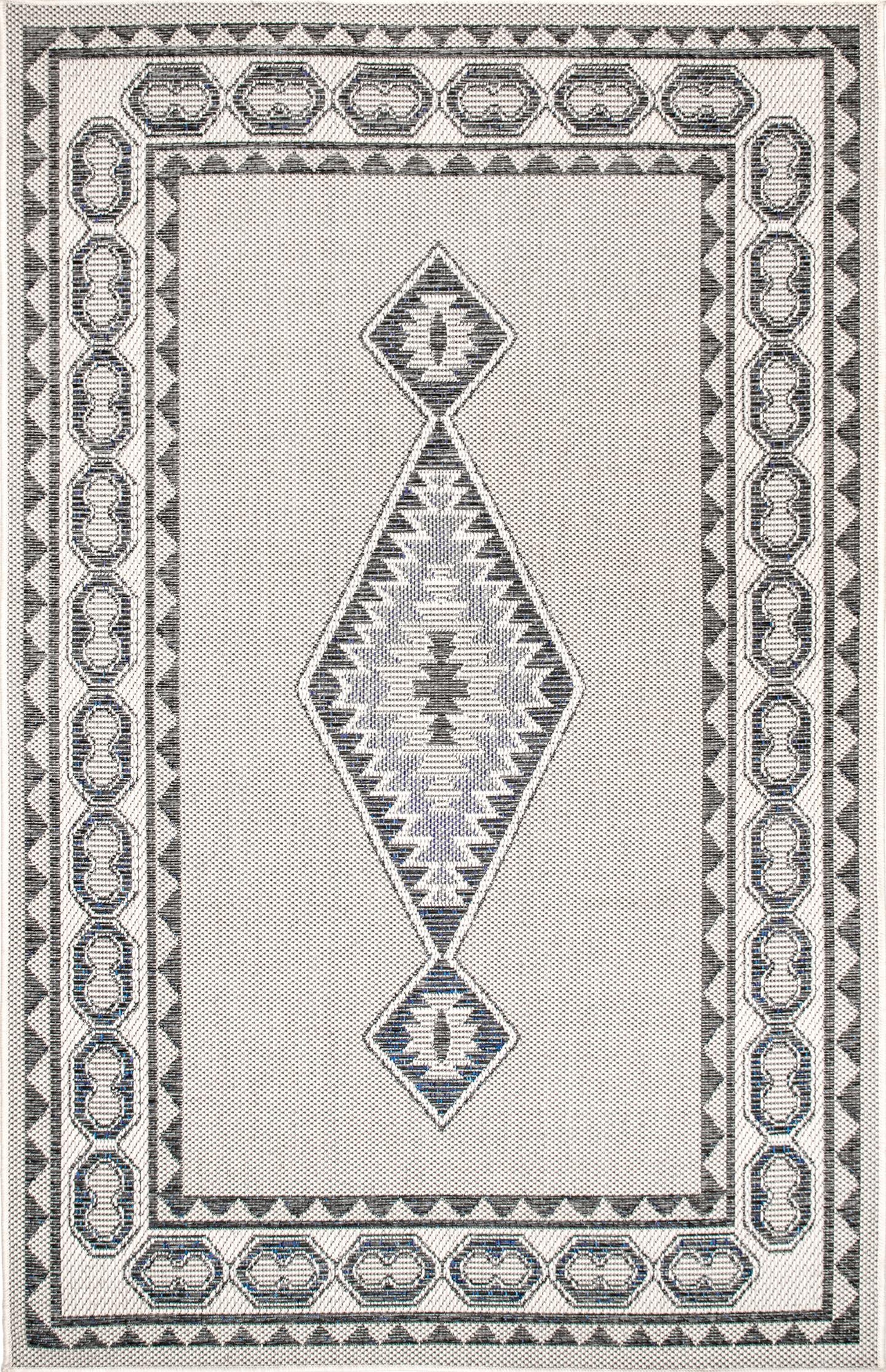 Annika Aztec Iris Indoor/Outdoor Area Rug - Image 1