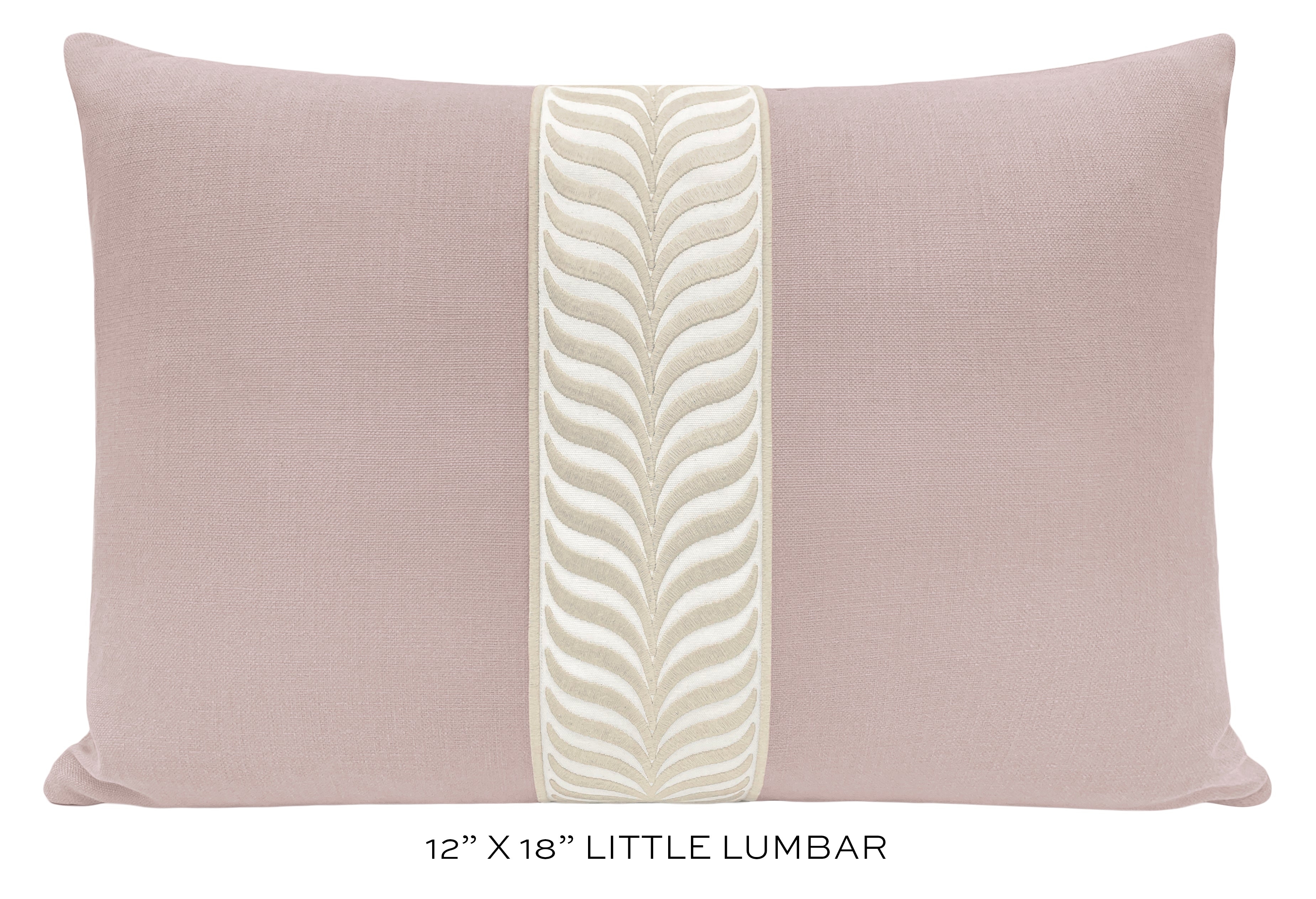 CLASSIC LINEN // LILAC + TRELLIS TRIM // NATURAL - 20" X 20" - Image 3