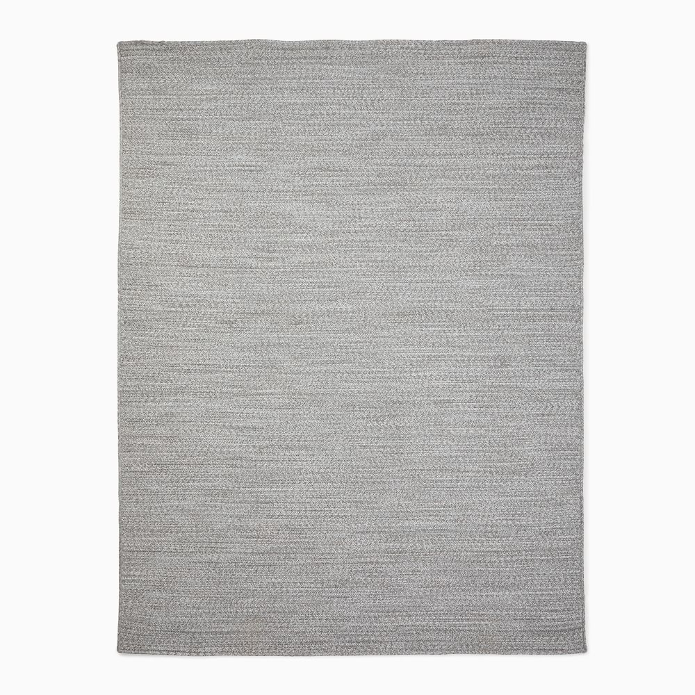 Woven Cable All Weather Rug, 9x12, Silver - Image 0
