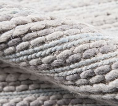 PB OPEN BOX Vale Handwoven Wool Rug, 8'9 x 11'9", Ivory - Image 2
