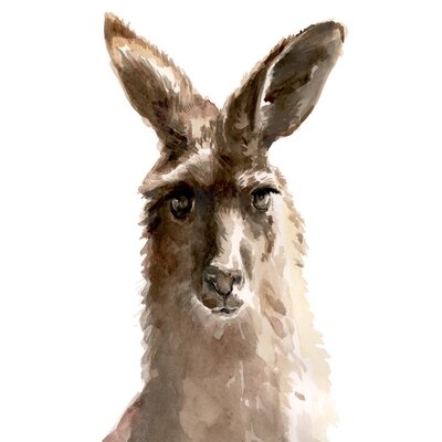 Kangaroo Portrait II Print On Canvas - Image 0