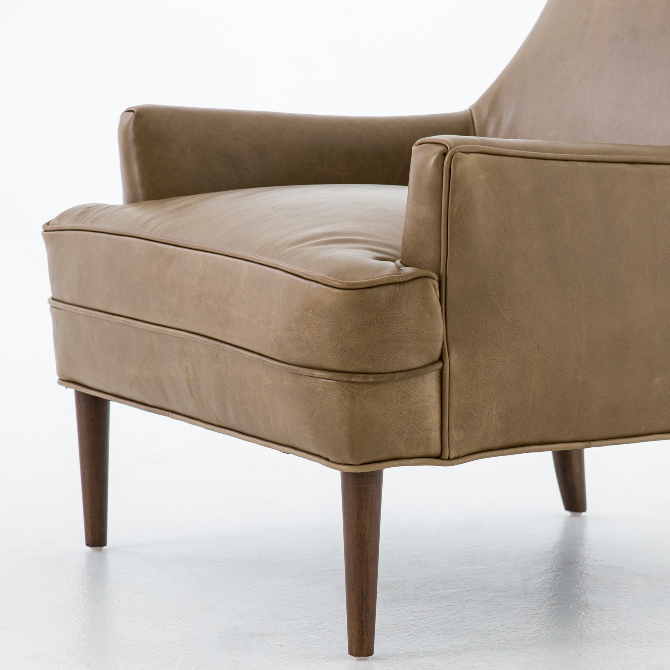 Ilona Leather Accent Chair - Image 10