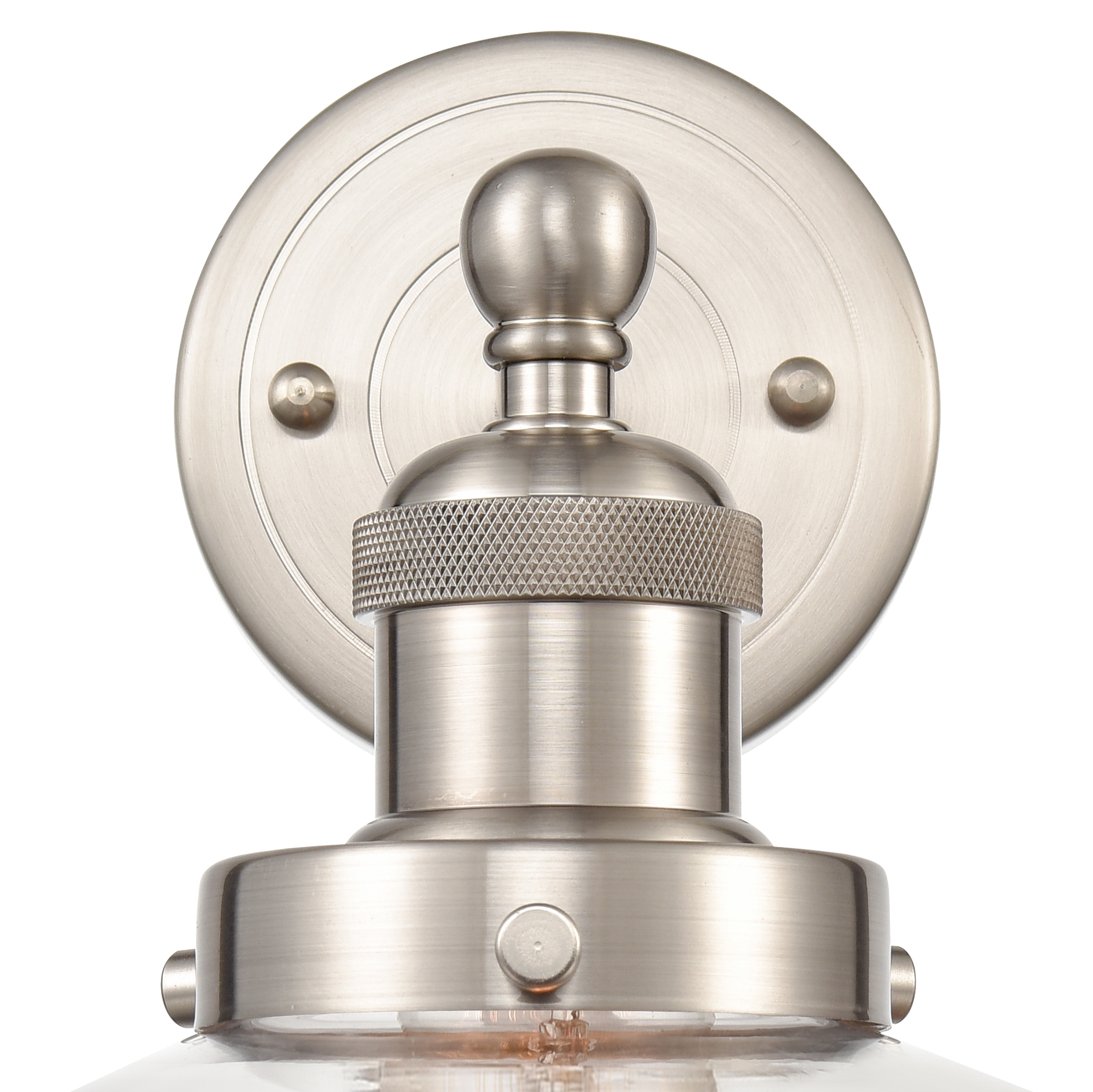 English Pub 8'' High 1-Light Sconce - Satin Nickel - Image 4