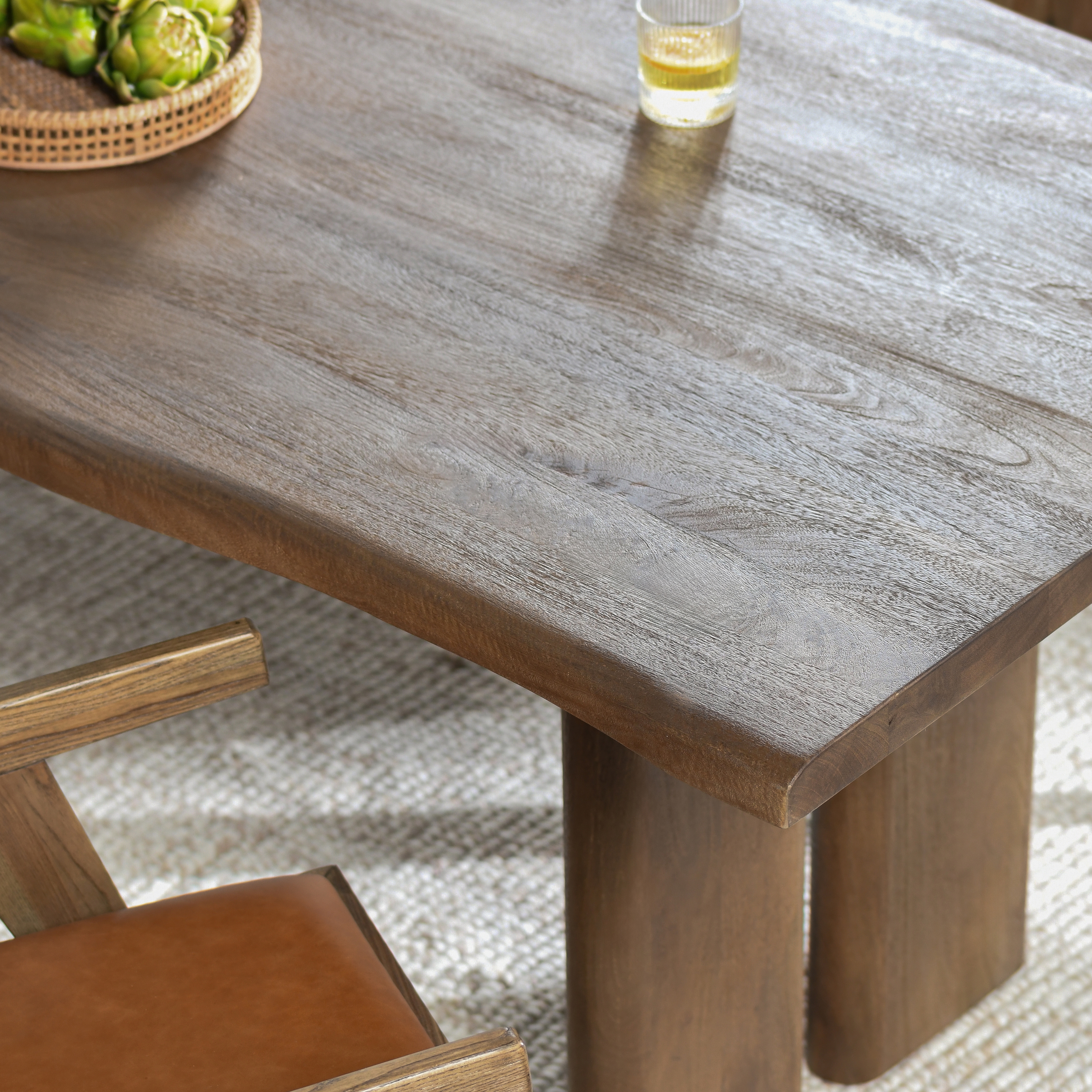 Holmes 80" Dining Table Light Brown - Image 6