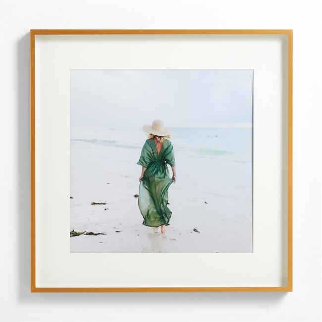 Brushed Brass 18x18 Wall Picture Frame - Image 0