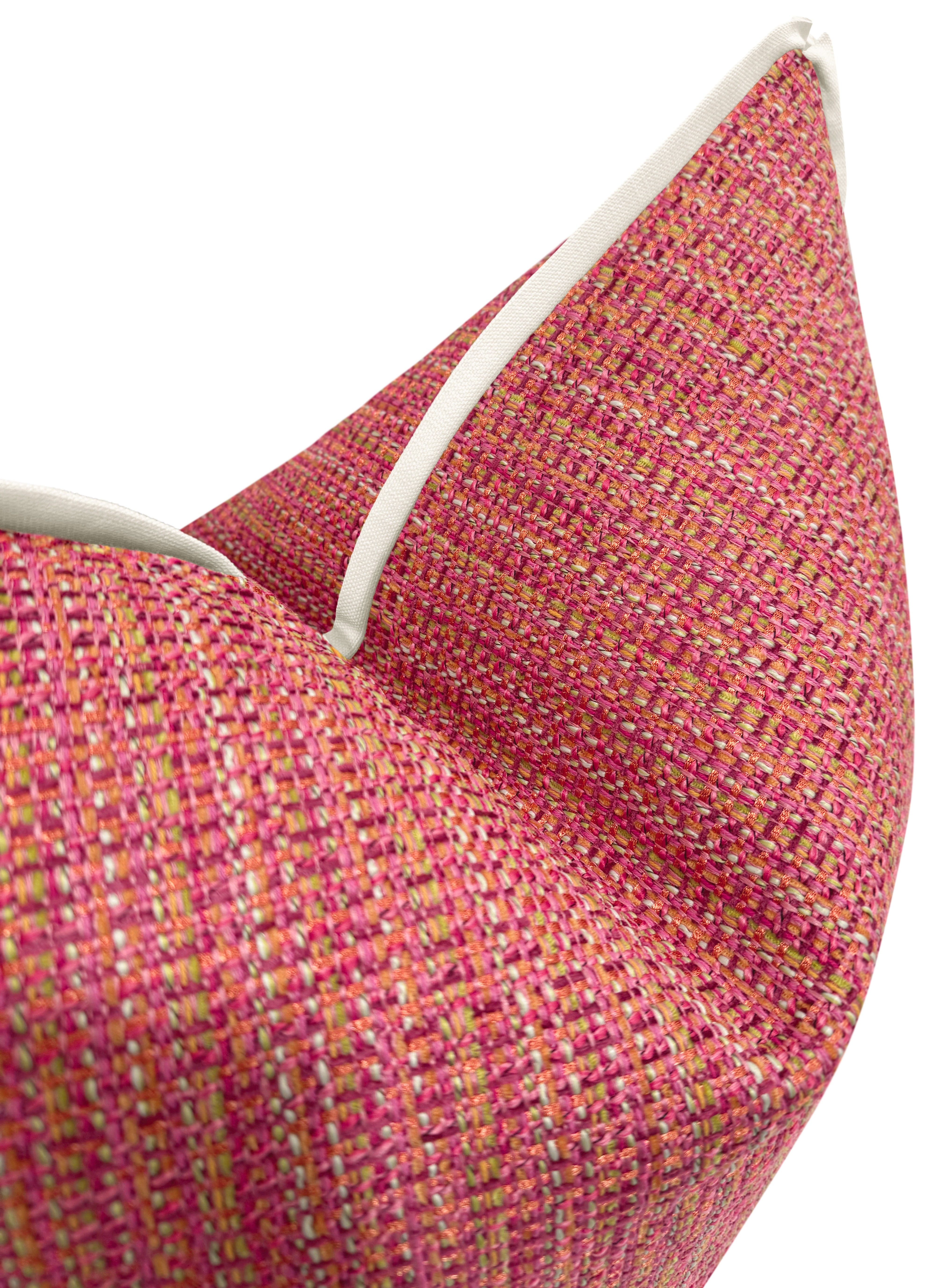 HEPBURN TWEED // ROSE & ORANGE | LDC - 20" X 20" / Bone Butterfly - Image 0