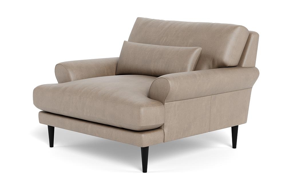 Maxwell Leather Accent Chair by Apartment Therapy - Image 2